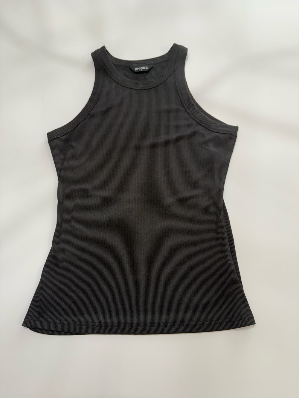 Chicme Black Ribbed Tank Top – Size Medium - Picture 2 of 7